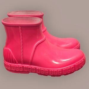 UGG Drizlita Pink Rubber Ankle Rain Boots Kids (Size 3)